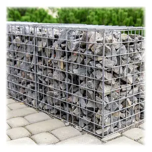 Meilleur prix gabion pierre cage boîte gabion clôture 200x100x50 galvanisé soudé gabion panier mur de soutènement