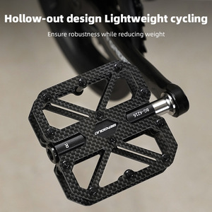 Pédales en fibre de carbone Yueli BG-4216, axe en titane, pédales ultralégères pour vélo de route et VTT - Product Image 5