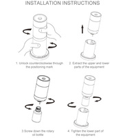 Diffuseur d'huiles essentielles sans eau pour hall d'hôtel et bureau, commande à distance par application, fonctionnement sans eau, commande tactile, capacité de 100 ml, 30 dB