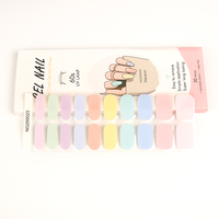 Huizi Fournisseur d'articles pour ongles : Nouveaux designs coréens, autocollants pour ongles en gel semi-durcis longue durée