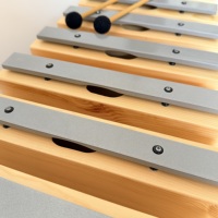 8 Note Aluminum Xylophone Orff Musical Instrument Metal Tone Bar Set with Mallets for Kids Music Education