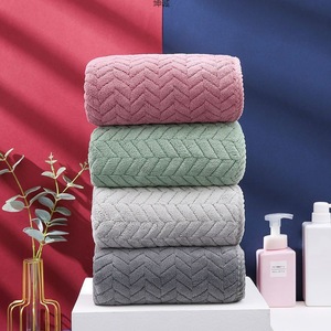 Serviette en microfibre épaisse Kuncheng 60x30cm, séchage rapide, usage domestique, couleur unie, serviette rectangulaire pour adultes et étudiants - Product Image 3