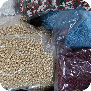 Perles de sucre comestibles en vrac de 500 g, décorations pour gâteaux, pépites dorées, fournitures de boulangerie - Product Image 2
