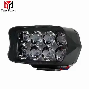 8 LED 12W פנס אופנוע 12V אופנוע ספוט ראש אורות מנוע עזר נהיגה עבודה עדשת מנוע LED פנסי ערפל