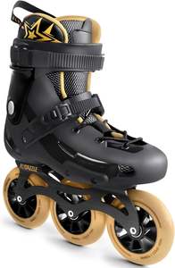 Patins <span class=keywords><strong>à</strong></span> roulettes pour hommes 3 roues motrices 110 mm - Patinage urbain de vitesse avec roulements ABEC-9, support de cheville rigide, <span class=keywords><strong>frein</strong></span> en option - Product Image 2