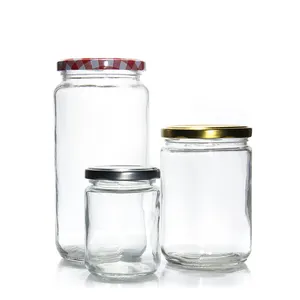批发供应商厨房定制香料蜂蜜容器带盖小玻璃罐