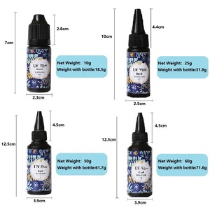 Colle UV à séchage rapide 500g pour l'artisanat, les bijoux, les porte-clés, la décoration, avec logo et étiquette personnalisés, colle époxy transparente cristalline - Product Image 2