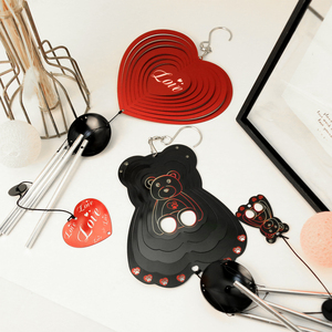 Piccole Campane a Vento Musicali <span class=keywords><strong>da</strong></span> Interno in Metallo, Decorazioni Sospese per <span class=keywords><strong>Giardino</strong></span>, Ornamenti Girevoli a Vento 3D, Campane a Vento Commemorative - Product Image 6