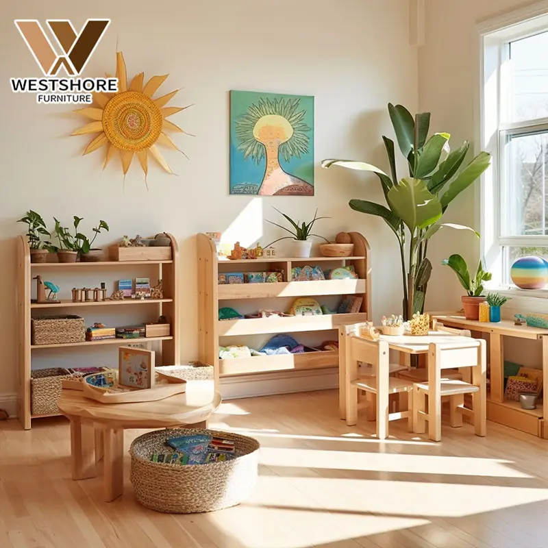 Montessori Pré-Escolar Bebê Viveiro Móveis Define Creche Cubby Mesas Jardim de Infância Usado Daycare Móveis Venda Equipamento