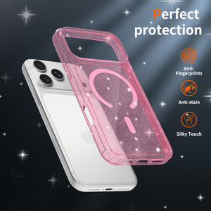 Funda Magnética Transparente con Purpurina para <span class=keywords><strong>iPhone</strong></span> 17 <span class=keywords><strong>Pro</strong></span> <span class=keywords><strong>Max</strong></span>, 17e, Air 16 <span class=keywords><strong>Pro</strong></span>, 15 Plus, <span class=keywords><strong>14</strong></span>, 13, 12, 11, Antigolpes, Brillante, para Mujer - Product Image 3