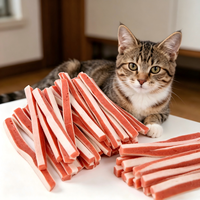 Barres de viande pour animaux de compagnie (chien et chat) à base de poulet et de morue, riches en protéines, sans céréales, pour la santé des dents, de la peau et du pelage - Vente en gros usine