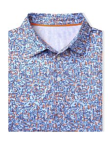 โลโก้ที่กําหนดเองไนลอนโพลีเอสเตอร์สแปนเด็กซ์แห้งเร็วบางพอดีถักกอล์ฟสวมชุดทํางานพนักงานชุดเสื้อโปโลสําหรับผู้ชาย - Product Image 3