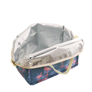 Sac isotherme promotionnel personnalisé avec logo, réutilisable, en non-tissé, pour le transport de repas, vente en gros - Product Image 4