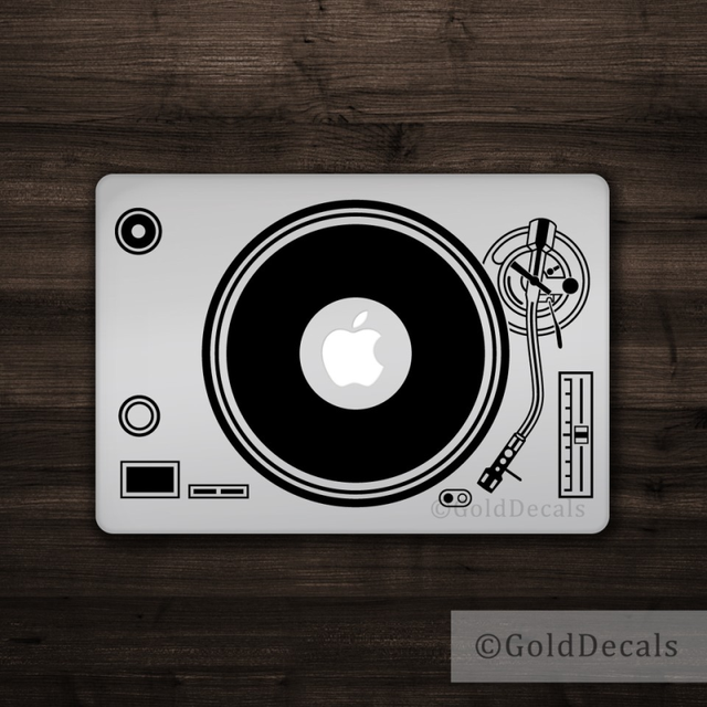 Plc Turntable - Logo Laptop Vinyl Decal Sticker Music Record Wholesale