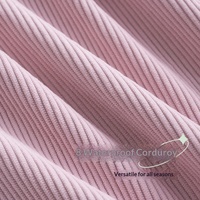 Tissu en velours côtelé teint 100 % polyester, tricoté chaîne, épaissi, imperméable, pour vêtements, coussins, lits pour animaux, canapés et textiles – Vente en gros