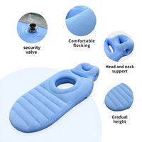 Matelas Gonflable Portable Highwin en PVC Floqué pour Femme Enceinte, Surface Douce, Écologique, Idéal pour le Camping et la Maternité