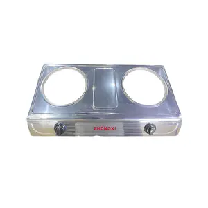 Low Price Double Burners Table Top Gas Stove Panel Stainless Steel For in Pakistan Gas Stove Parts