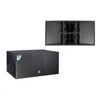 Caisson de basses professionnel AK218 double 18 pouces pour scène, réponse en fréquence 48Hz-380Hz, dimensions 121x59x75cm, idéal pour bars et soirées