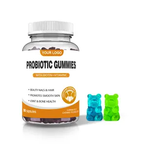 OEM Probiotics bổ sung số lượng lớn Vegan Probiotic và prebiotic Gummies cho phụ nữ bán buôn