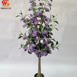 SMOOTH - Nueva Llegada, Árbol de Flores Artificiales de Color Naranja en Maceta, Decoración Floral para Bodas y Eventos, Centro de Mesa para Bodas - Product Image 3