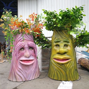 Arbre animatronique interactif parlant, modèle de plante artificielle animée pour la décoration de parcs à thème et de fêtes - Product Image 5