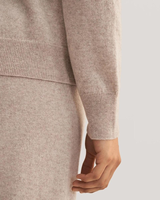 Pull à capuche en cachemire 100% pour femmes, cardigan ample et pantalon décontracté assorti