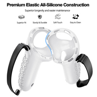 Accessoire de jeu en silicone VR de conception ergonomique, poignée de contrôleur, étui de protection, communication sans fil, sans signal