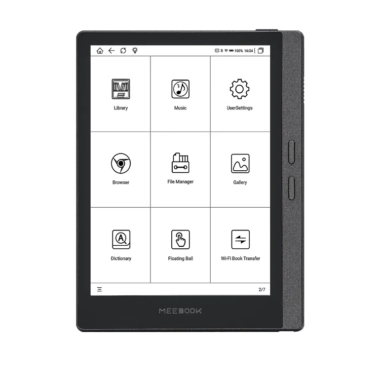 Chinese 6.8inch bluetooth epaper reader ebook 3+32GB eink tablet reader 300PPI APP download ebook digital