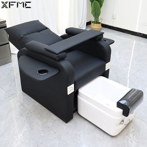 Moderne Nagelsalon Apparatuur Zwart Lederen Elektrische <span class=keywords><strong>Pedicure</strong></span> Stoelen Professionele Pipeless <span class=keywords><strong>Pedicure</strong></span> En Manicure Voetwassing Stoel - Product Image 6