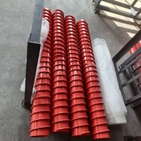 Rouleau porteur en acier à spirale résistant à l'usure et à capacité personnalisable pour système de manutention de matériaux en vrac
