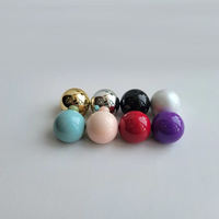 Bouchon de bouteille vide rond de parfum en plastique UV semi-circulaire de 15mm pour bouteille en verre de parfum cosmétique, couvercles de capuchon en forme de boule