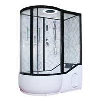 Cabine de douche vapeur monobloc en forme de bateau pour hôtel et sauna domestique avec pluie artificielle/massage/Bluetooth