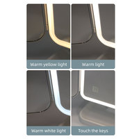 Miroir de maquillage LED triple pliage éclairé avec plateau à bijoux pour chambre, maison, salle de bain – Vente directe usine