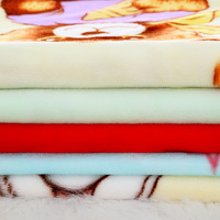 Selimut Anak Aodu Bermotif Cetak, Bahan Fleece Lembut, Karakter Beruang Teddy, Pinggiran Bergelombang, Alas Bermain Bayi, Grosir Pabrik