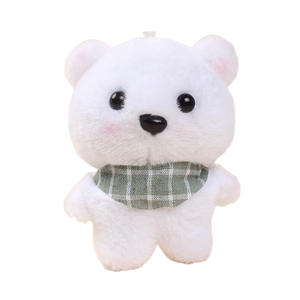 Vente en gros d'ours en peluche ours en peluche porte-clés écharpe pendentif sac accessoires PP coton rempli poupée anti-stress pour machines à griffes - Product Image 1