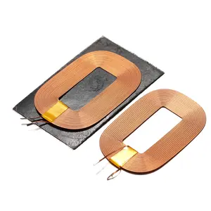 qi universal wireless charger receiver coil with ferrite