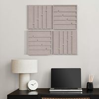 Panneau acoustique moderne en feutre PET, matériau d'absorption sonore, 21 mm, panneaux insonorisants avec design 3D pour la maison et le bureau
