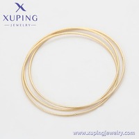 X001030401 XUPING Bracelets ronds torsadés anti-ternissement, délicats, pour soirée, à superposer