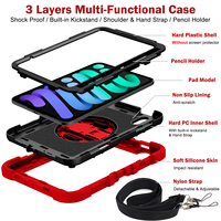 Étui de protection robuste en gros pour tablette iPad Mini 8 2026 avec béquille et sangle de transport