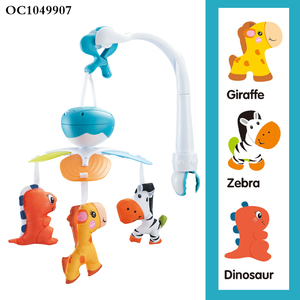 Jouets suspendus apaisants pour poussette, animaux cognitifs 3D de dessin animé, pour garçons et filles, support de <span class=keywords><strong>mobile</strong></span> musical pour berceau - Product Image 5