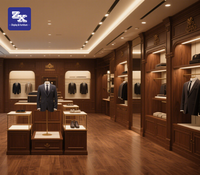Vitrines d'exposition de costumes pour hommes sur mesure, éclairées par LED, de haute qualité artisanale, pour l'aménagement de boutiques