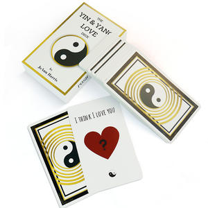 คุณภาพสูงกำหนดเองเป็นมิตรกับสิ่งแวดล้อมทนทานแบบพกพากระดาษหยิน-หยางไพ่ทาโรต์โลโก้ส่วนบุคคลฝาปิดกล่องไพ่ทาโรต์ - Product Image 4