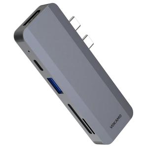 <strong>USB</strong> <strong>HUB</strong> <strong>5</strong> in 2 Multi Function Adapter Aluminum High Speed <strong>USB</strong> C Docking Station <strong>USB</strong> C <strong>Hub</strong> Adpater Designed <strong>for</strong> Macbook - Product Image 1