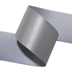 Khả năng hiển thị cao vật liệu phản quang hai mặt phản chiếu đàn hồi Polyester vải băng căng dải phản quang dễ dàng để may - Product Image 5