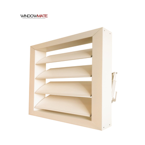 Persienne en aluminium télécommande intelligente automatique fixe décoration manuelle persienne volet brise-soleil - Product Image 6