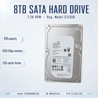 ST8000NM023B Enterprise-Festplatte 8TB 3,5 SATA 256MB Cache 512e Hyperconverged Database Analytics NAS Web SMB
