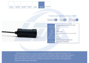 심해 조절 가능 LED 수중 램프 IP68 방수 10-100W 스테인리스 스틸 해양 수중 조명 장비 PWM 디밍 - Product Image 4