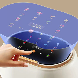 Friteuse à air et four intelligent et moderne de 4 L à grande capacité, appareil multifonctionnel visuel intégré, en plastique - Product Image 6