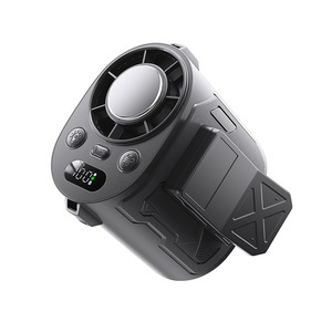 Ventilateur portable tour de cou et de taille, ventilateur personnel à puce de refroidissement rapide, affichage numérique, contrôle de vitesse infini, USB pour voiture - Product Image 1