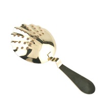 304 Acier Inoxydable Filtre À Glace Cuillère À Glace En Forme De Coquille Bar Ustensile Cocktail Shaker Accessoires Passoire À Glace